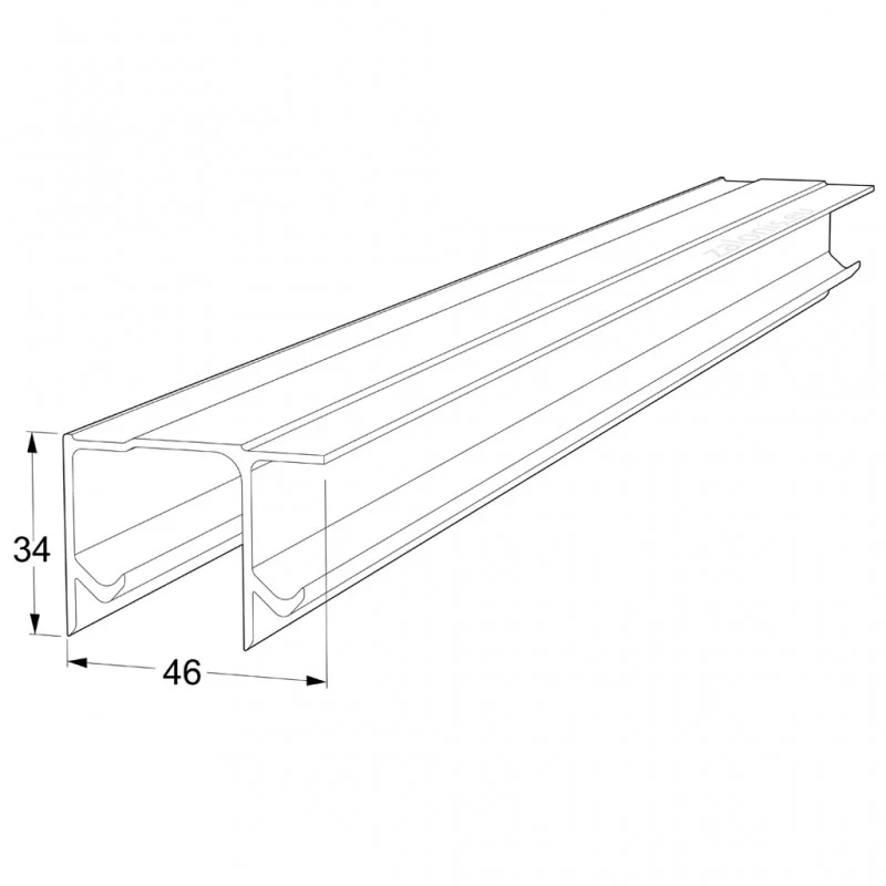 ΟΔΗΓΟΣ ΠΑΝΩ / ΔΙΠΛΟΣ ΣΥΡΟΜΕΝΗ ΝΤΟΥΛΑΠΑ m.025 / 40kg